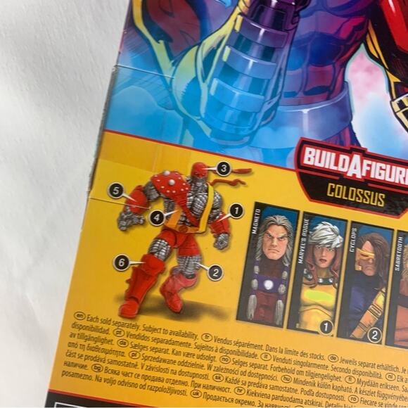 Marvel Legends Magneto Xmen Figure Box Build a figure Colossus in Red Blue - Picture 5 of 5
